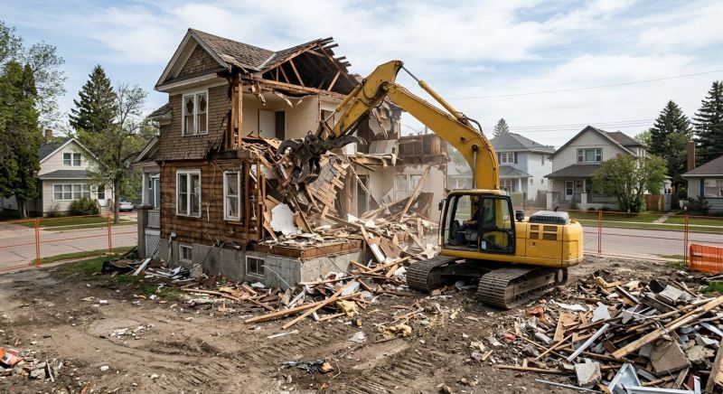 House Wrecking in Cypress, TX